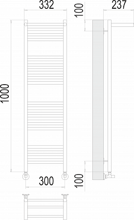 Аврора с/п П20 300х1000 Полотенцесушитель  TERMINUS Вологда - фото 3