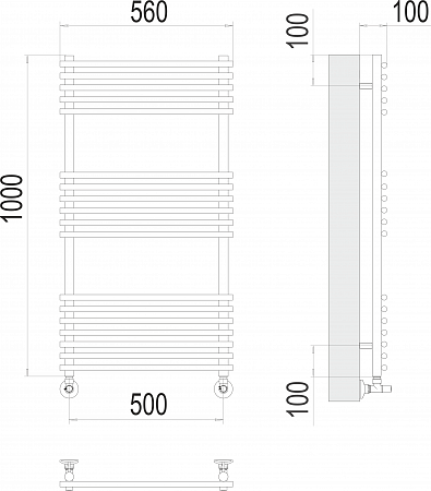 Ватра П18 500х1000 Полотенцесушитель  TERMINUS Вологда - фото 3