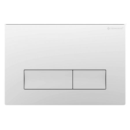 Клавиша смыва для инсталляции Terminus Classic кнопка прямоугольник цвет белый Вологда - фото 1
