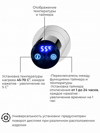 Рондо П2 350х760 электро Полотенцесушитель TERMINUS Нержавеющая сталь Вологда - фото 5